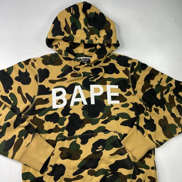 BAPE 1st Camo Pullover Hoodie Size M - Picture 3 of 7